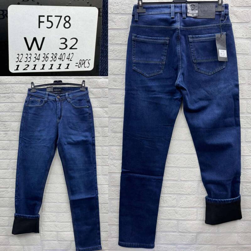 Spodnie jeansy meskie Roz 32-42, 1 Kolor Paczka 8 szt